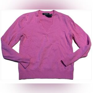 Ralph Lauren Pink Women's Sweater Petite Large